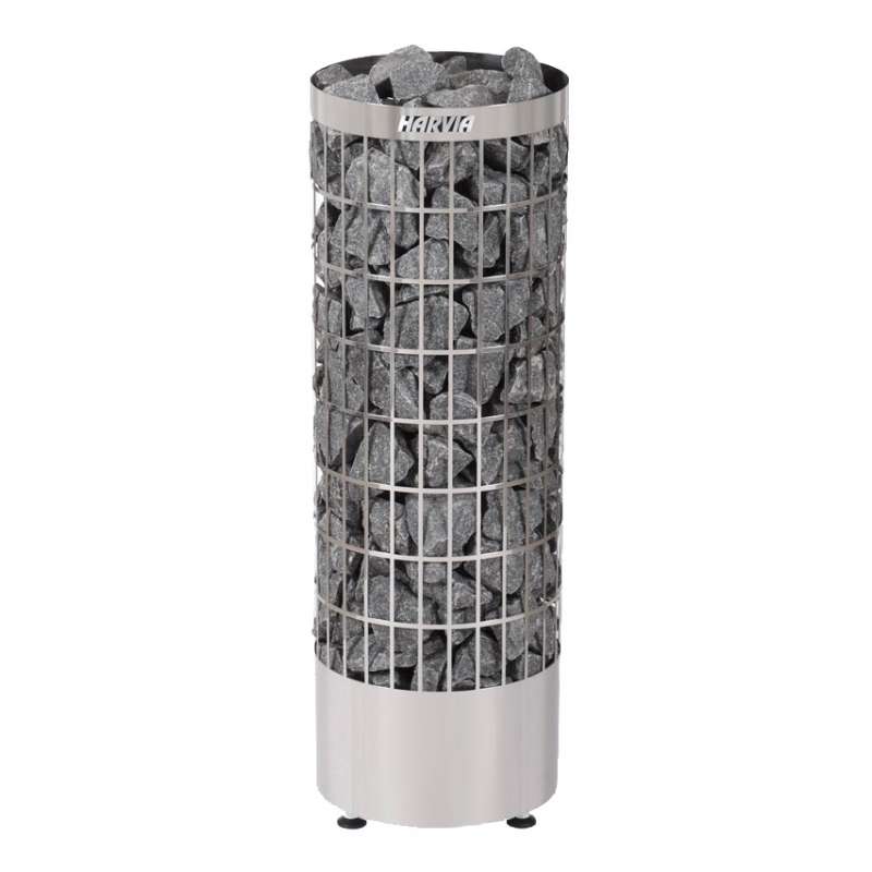 Harvia Cilindro E | Elektrische saunakachel vereist externe regeling | 6,6 kW / 6,8 kW / 9 kW / 10,8 kW | PC66E / PC70E / PC90E / PC110E