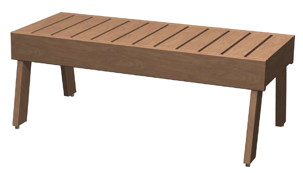 Harvia bankdeel Modulaire Bank 1200x500 | Rode els / hittebehandelde esp | L006LE / L006LHA