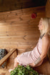 Harvia x Kirami FinVision Sauna M Dawn inkl. Harvia Spirit XW 9 kW Elektroofenset