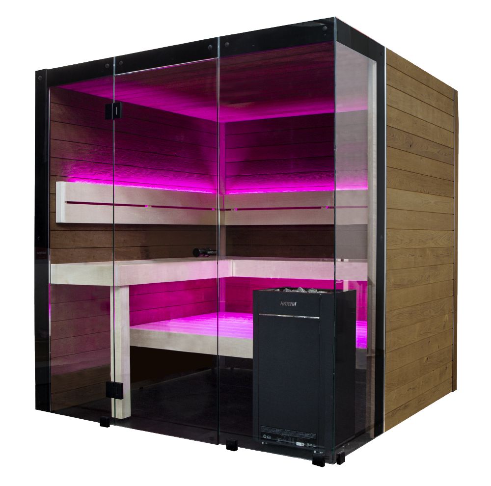 Harvia Block 1620 ALD | Innensauna Erlenholz Bausatz | 160 x 200 (T x B)  | SHB1620ALD / SHB1620ALDL