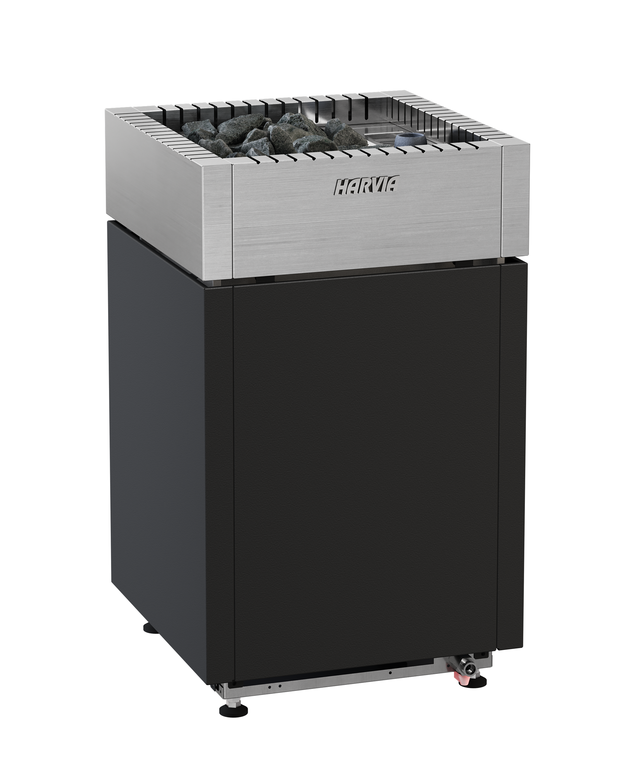 Harvia Qube Combi Komplettset | Bi-O/Combi Elektroofen mit Fenix 110C WIFI Steuerung und 40kg Saunasteine | 9 kW/ 12 kW/ 15 kW