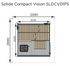 Harvia Solide Compact Vision | Buitensauna sparrenhout kit | Afmetingen: 283,5 x 321 x 270 cm | SLDCV01PS
