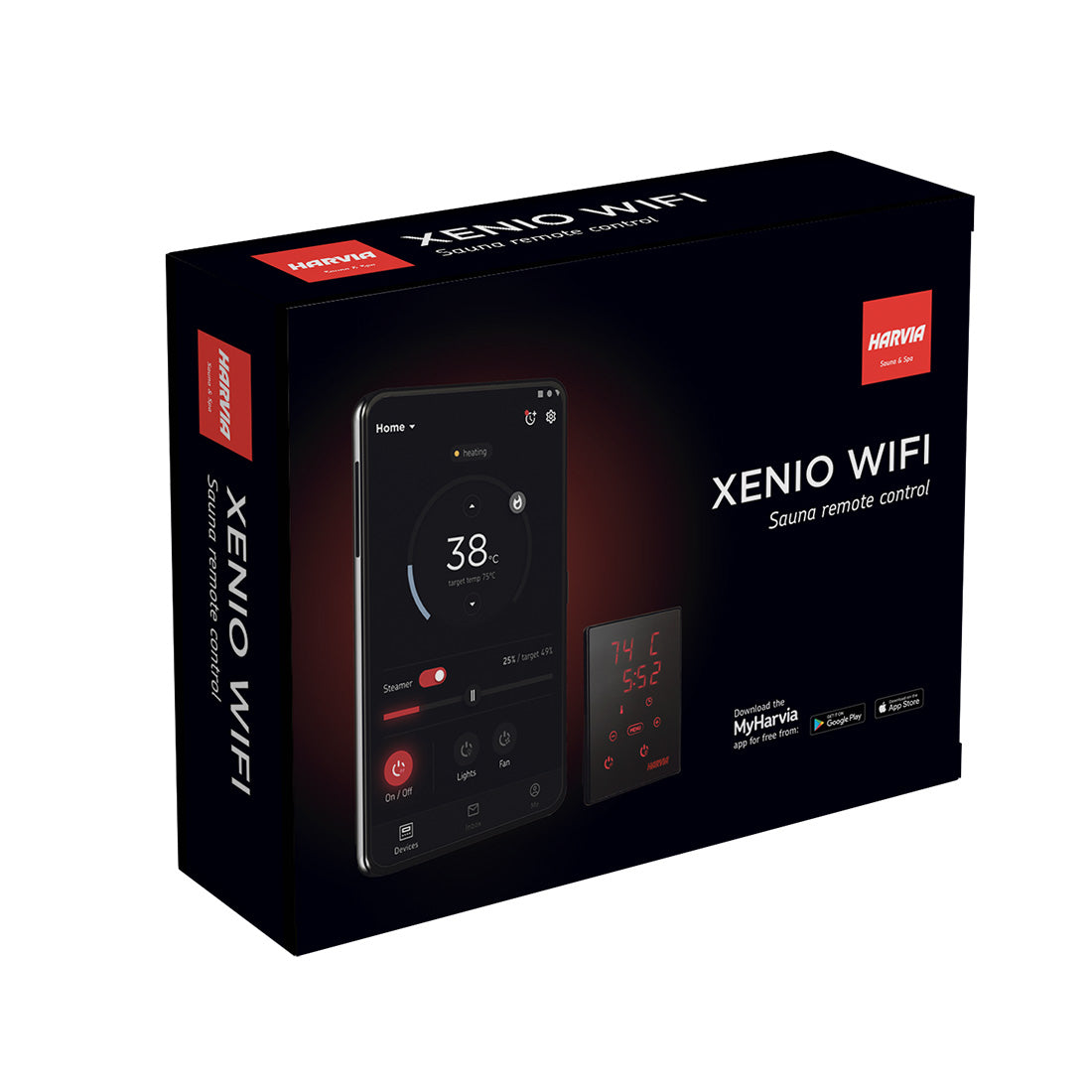 Harvia Xenio CX001 | Sauna Steuerung WIFI (kompatibel zu Harvia XE Modellen, CX110C und CX170) | CX001WIFI