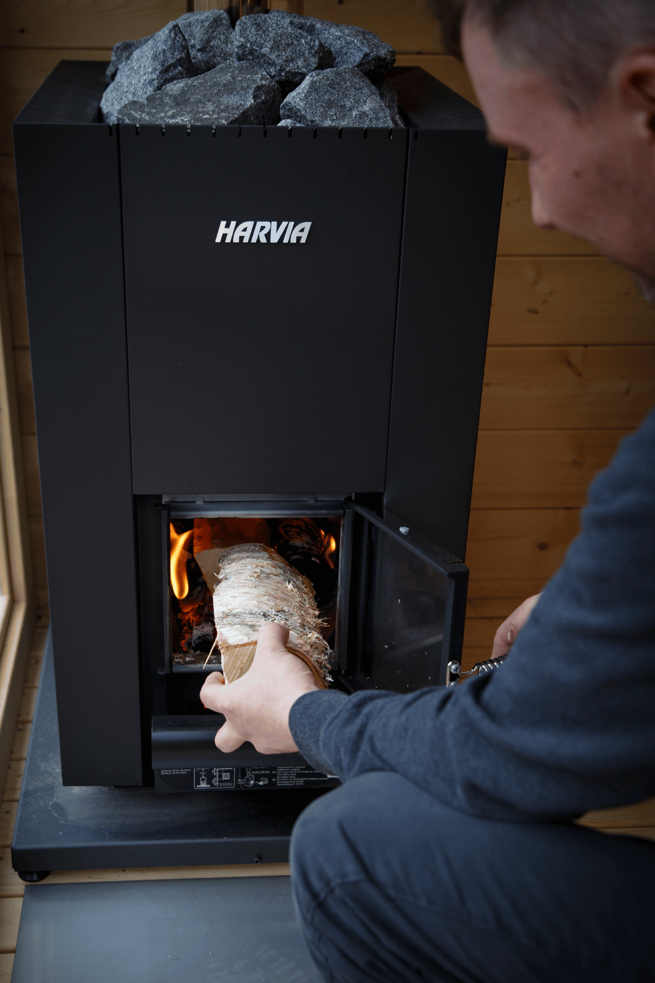 Harvia Linear 18 Compact |  Saunaofen Holz mit BimSchV 2 | 14,3 kW | WKLI18CPTM