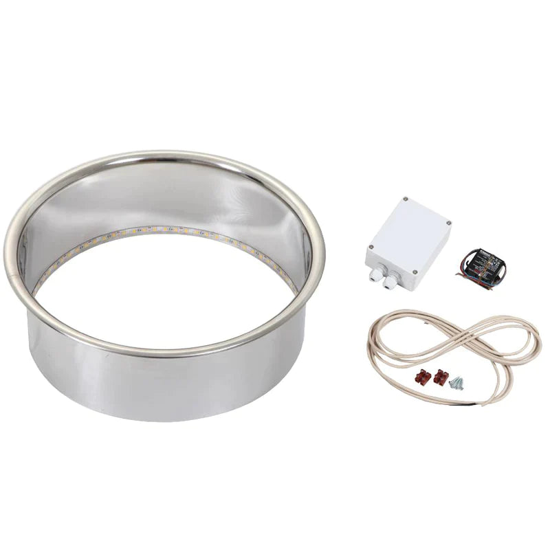 Harvia Einbaurahmen mit LED  | Edelstahl Verkleidung für Harvia GLOW / CILINDRO | HPC2L